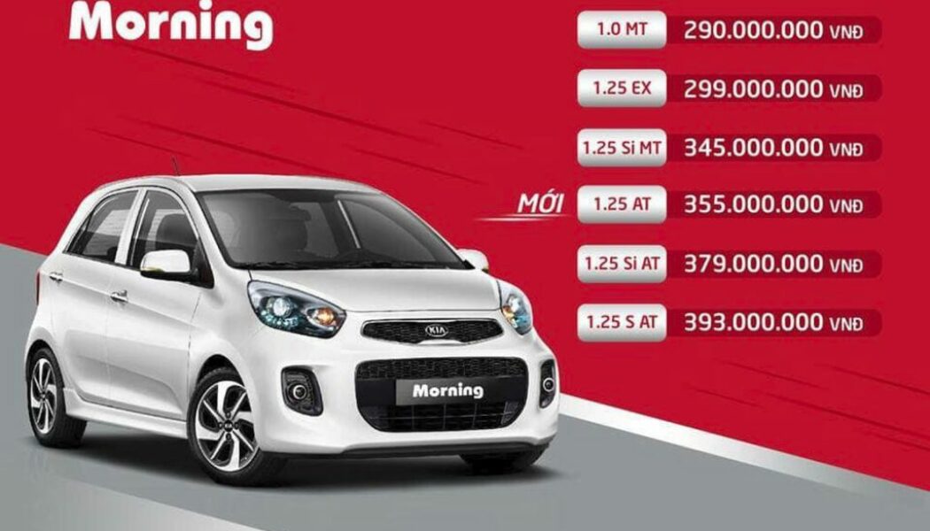 Kia Morning tại Việt Nam thêm phiên bản mới, giá 355 triệu đồng