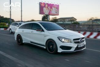 Bắt gặp Mercedes-Benz CLA45 AMG Orange Art Edition Shooting Brake độc nhất Việt Nam