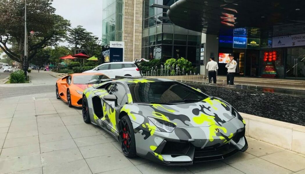 Bắt gặp Lamborghini Aventador độ Vorsteiner đến Đà Nẵng chơi Tết