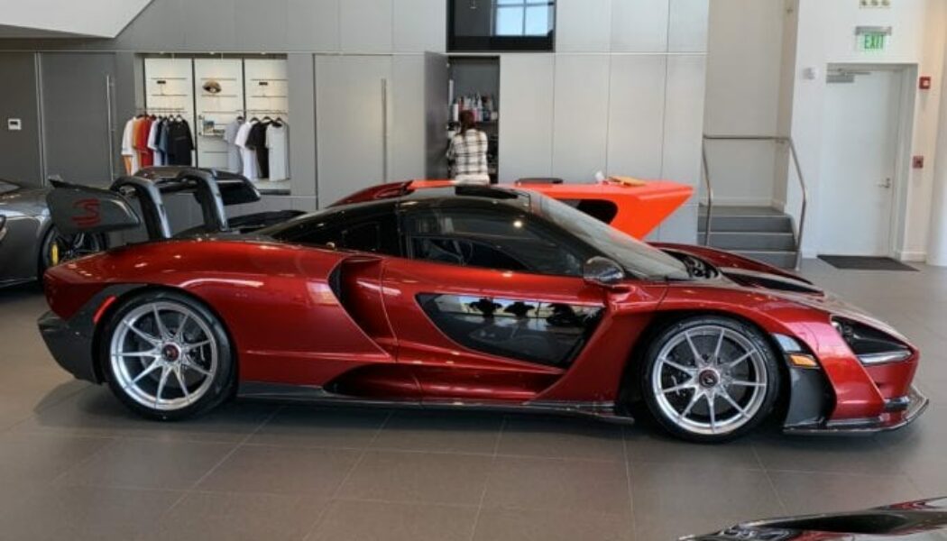 Cận cảnh McLaren Senna màu đỏ độc đáo