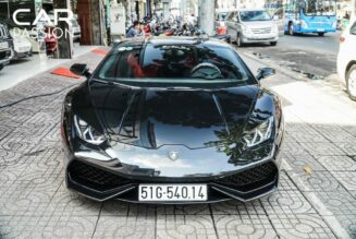 Cận cảnh Lamborghini Huracan LP610-4 màu đen duy nhất tại Việt Nam