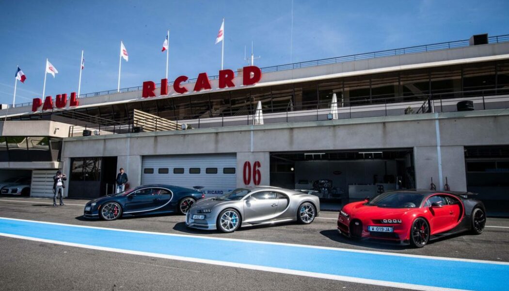 Bugatti mang Chiron Sport đến thử nghiệm tại trường đua Paul Ricard