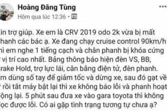 Tìm hiểu sự cố “lỗi phanh” khi dùng cruise control trên Honda CR-V 2019 tại Việt Nam