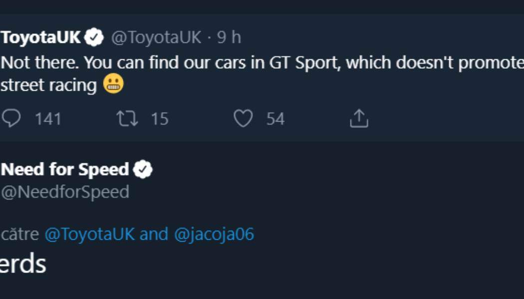Lý do phía sau việc Toyota không có mặt trong tựa game Need For Speed mới