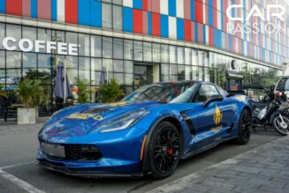 Bắt gặp Chevrolet Corvette Z06 màu xanh độc đáo