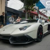 Lamborghini Aventador độ bodykit 50th Anniversario chính thức Nam tiến