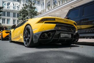 Lamborghini Huracan LP610-4 màu vàng độc nhất tái xuất đường phố Sài Gòn