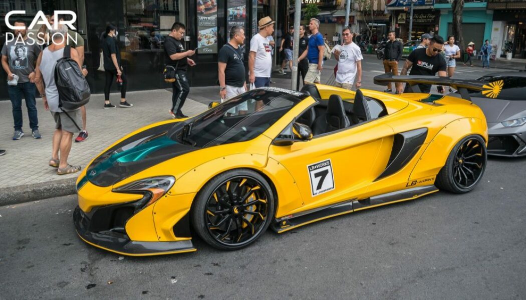 McLaren 650S Spider Liberty Walk thứ hai tại Việt Nam xuất hiện trong màu áo Harrods Livery huyền thoại