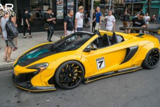 McLaren 650S Spider Liberty Walk thứ hai tại Việt Nam xuất hiện trong màu áo Harrods Livery huyền thoại