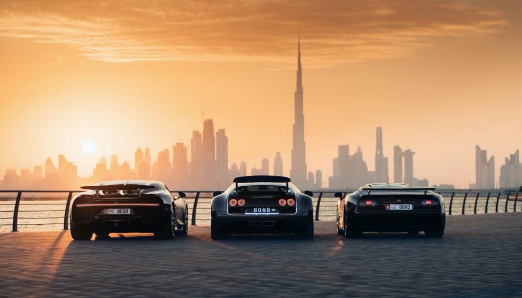 Bộ ba Bugatti hiện đại cùng nhau khoe dáng tại Dubai