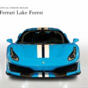 Chi tiết “siêu ngựa” Ferrari 488 Pista với lớp sơn xanh Blu Soltani lạ mắt