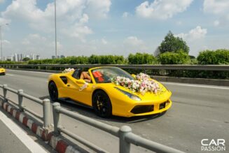 Cận cảnh Ferrari 488 Spider độ Novitec Rosso làm xe hoa tại Sài Gòn