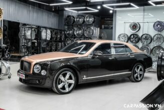 Chi tiết xe siêu sang Bentley Mulsanne Speed với lớp sơn ngoại thất hai tông màu ấn tượng