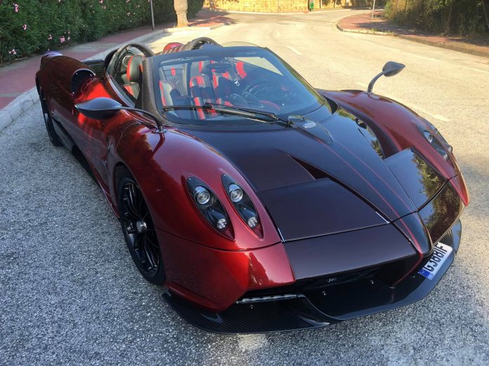 Pagani Huayra Roadster's unique details of the owner of