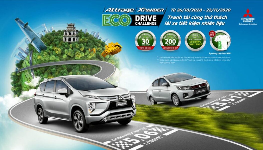 Thi lái xe tiết kiệm nhiên liệu ECO-DRIVE CHALLENGE 2020 cùng Mitsubishi Xpander và Attrage