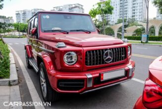 “Hàng độc” Mercedes-AMG G63 màu đỏ Cardinal Red độ pô Capristo trị giá 200 triệu Đồng