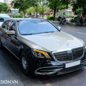 Bắt gặp Mercedes-Maybach S560 với lớp sơn 2 tông màu đắt đỏ thứ hai về Việt Nam