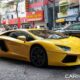 Tập đoàn Novaland “chơi bạo” – Sơn đổi màu Lamborghini Aventador từ xám sang vàng và độ ống xả gần 200 triệu Đồng