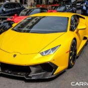 Ngắm bản độ Huracan Vorsteiner Novara Edizione trong bộ áo vàng truyền thống của Lamborghini