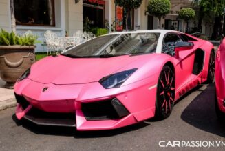 Lamborghini Aventador màu hồng độ Novitec của nữ doanh nhân Sài thành tái xuất đường phố