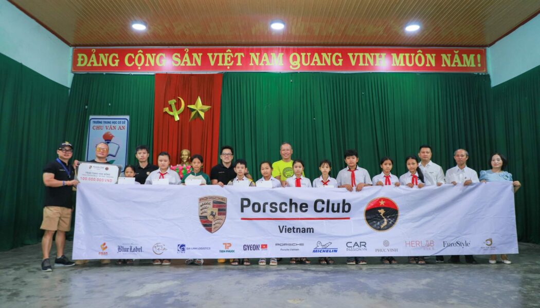 [4th Anniversary Porsche Club Vietnam] Trao 22 học bổng tại trường THPT Thái Phiên và THCS Chu Văn An