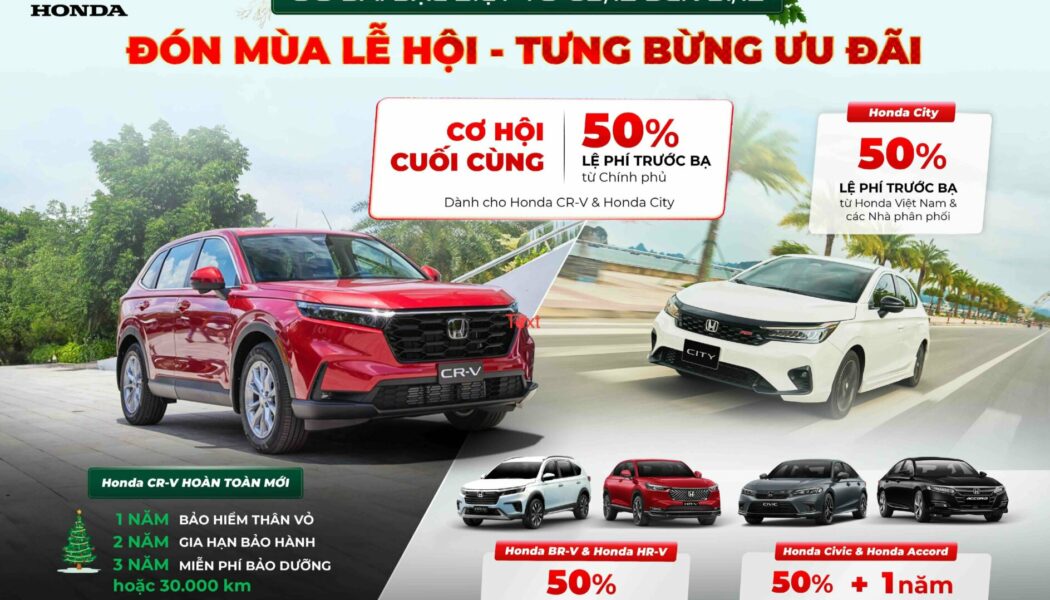 Honda Việt Nam ưu đãi mùa lễ hội, hỗ trợ đặc biệt dành cho Honda CR-V hoàn toàn mới