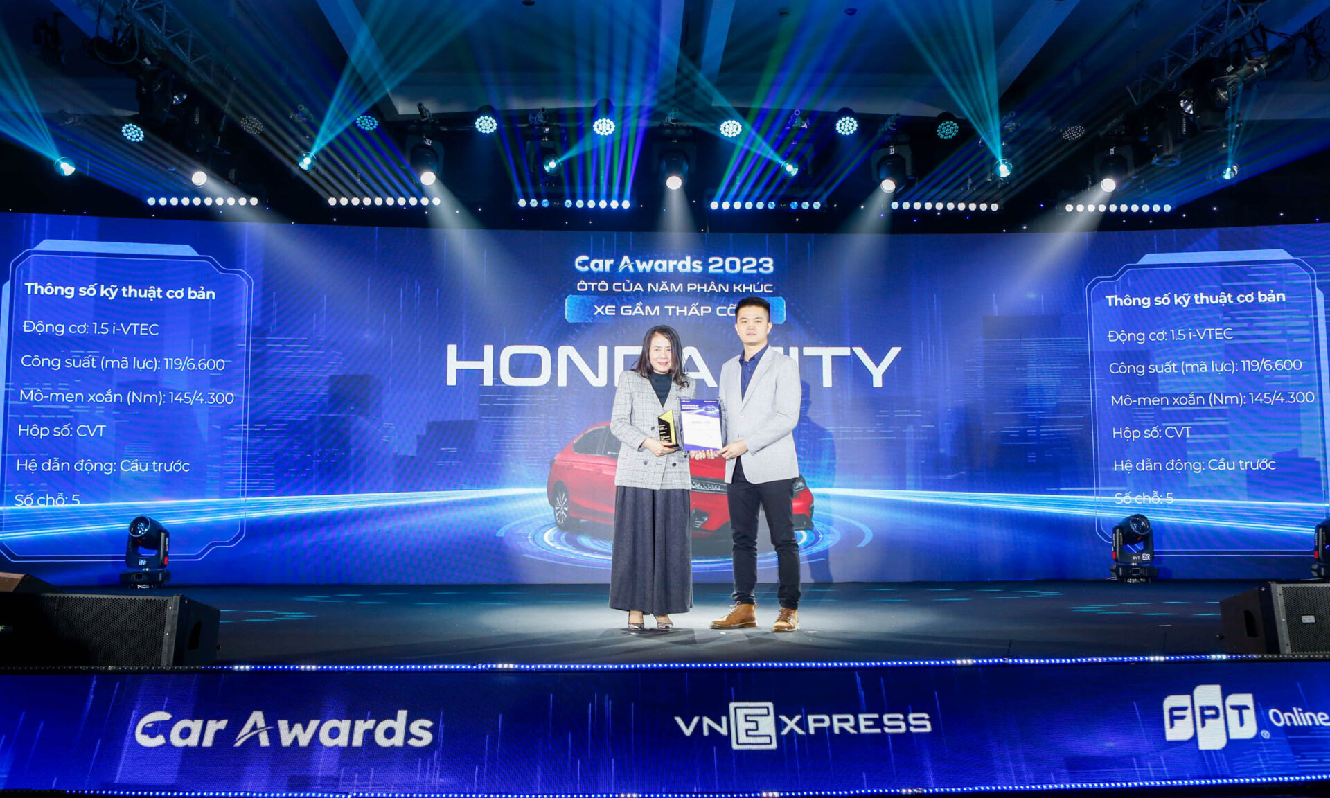 Honda CR-V và City nhận giải thưởng "ô tô của năm 2023" phân khúc crossover cỡ C & cỡ B