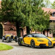 Chiêm ngưỡng Bugatti Chiron Super Sport có phối màu giống với xe cổ Type 55 Super Sport độc đáo