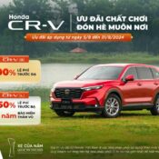 Ưu đãi 100% lệ phí trước bạ đối với Honda City và CR-V trong tháng 8/2024