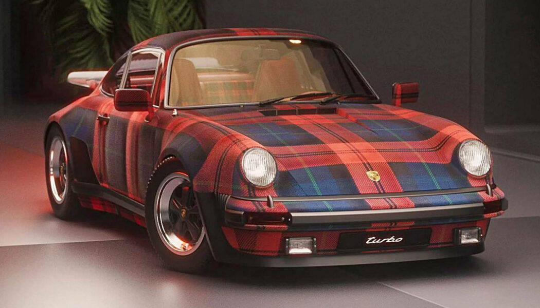 Chiêm ngưỡng Porsche 930 Turbo phủ họa tiết caro tartan đẹp mắt và ấn tượng