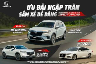 Honda BR-V, HR-V và Accord hưởng ưu đãi trong tháng 11/2024